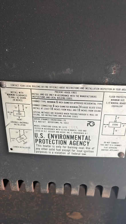 Photo of free Woodstove in deep River (Deep River Village) #2
