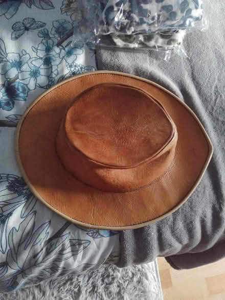Photo of free Small leather cowboy hat new (Odd Down) #1