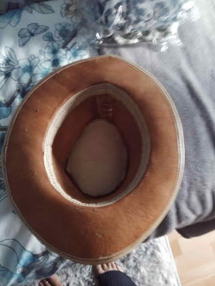 Photo of free Small leather cowboy hat new (Odd Down) #2