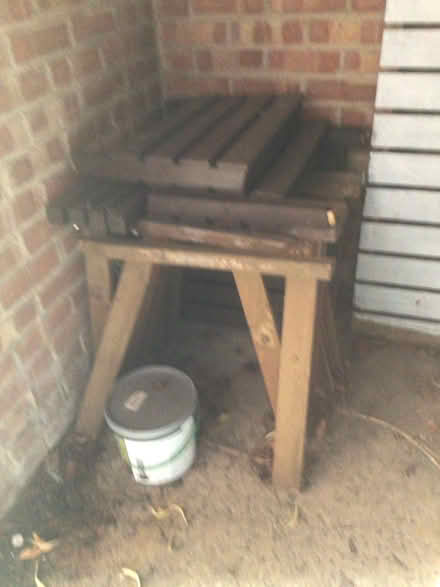 Photo of free Wooden Garden Table and Chairs (Colnbrook SL3) #1