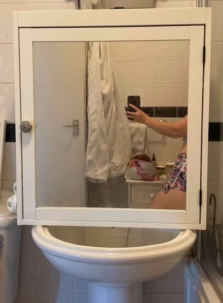Photo of free Ikea silveran bathroom cabinet (Ig102lz) #1