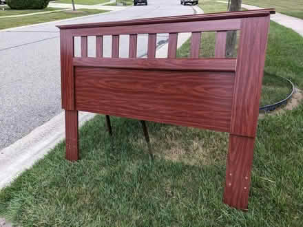 Photo of free Curb alert: headboard & small desk (S of Ypsi) #1