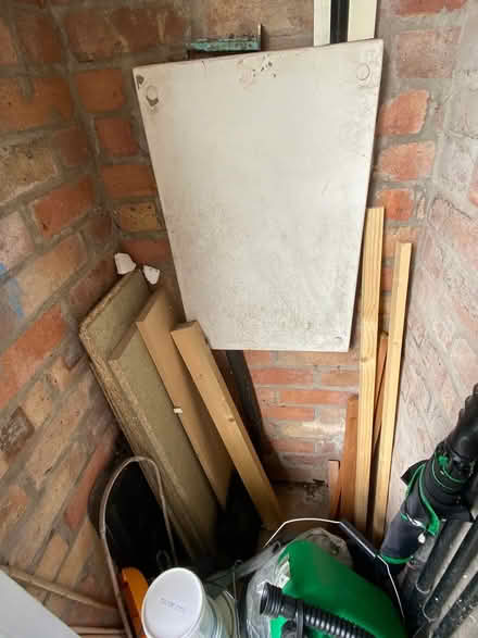 Photo of free Scrap wood/chipboard shelving (Keynsham) #1