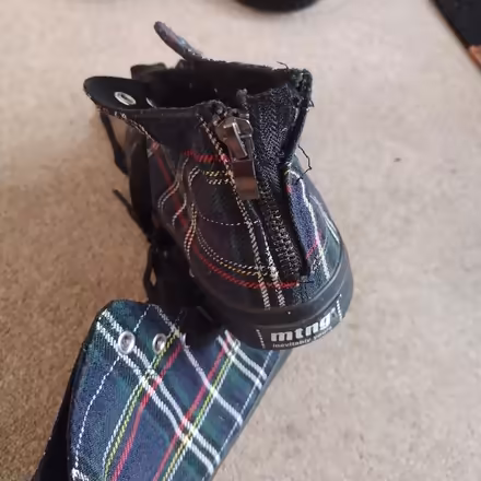 Photo of free Probably size 4 tartan ankle pumps (Leeds LS8) #2