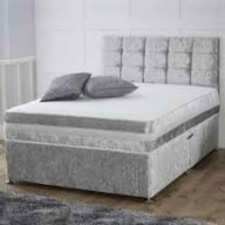 Photo of free Small Double Bed Crushed Velvet (Walthamstow) #1
