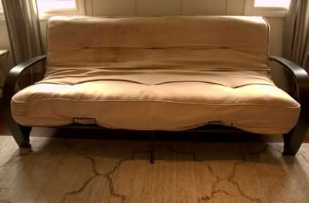 Photo of free Very comfy Futon needs to go (Etobicoke Scarlett rd&Eg. AveW) #1
