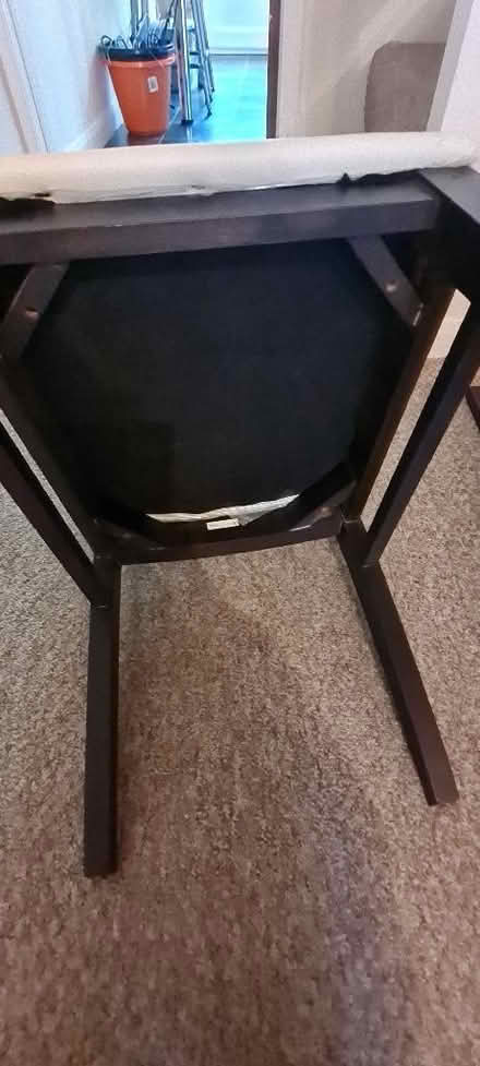 Photo of free 2 solid dinining chairs with cream seating (The Camp AL4) #4