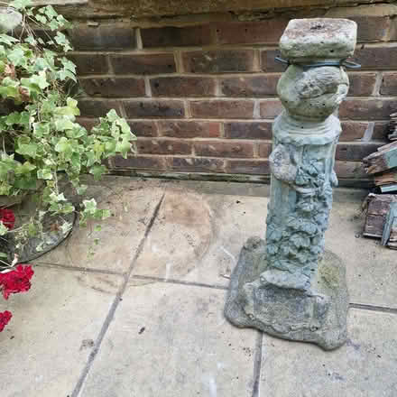 Photo of free Concrete garden pedestal and basket basket (Clive Vale TN35) #2