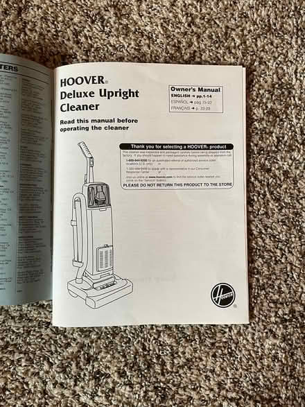 Photo of free Hoover Vacuum (Downtown Naperville) #2