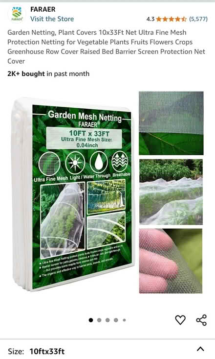 Photo of free Garden Mesh Netting (East Watertown, near Filipello) #1