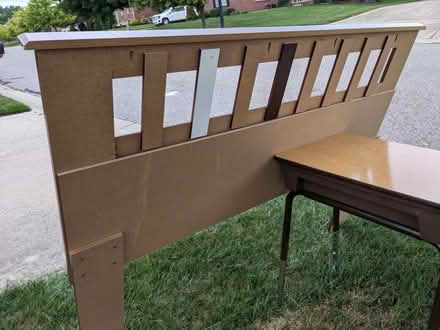 Photo of free Curb alert: headboard & small desk (S of Ypsi) #2