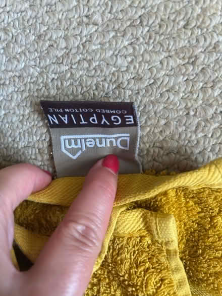 Photo of free Mustard coloured bath sheets x 2 (Holbrook, Belper, DE56) #2