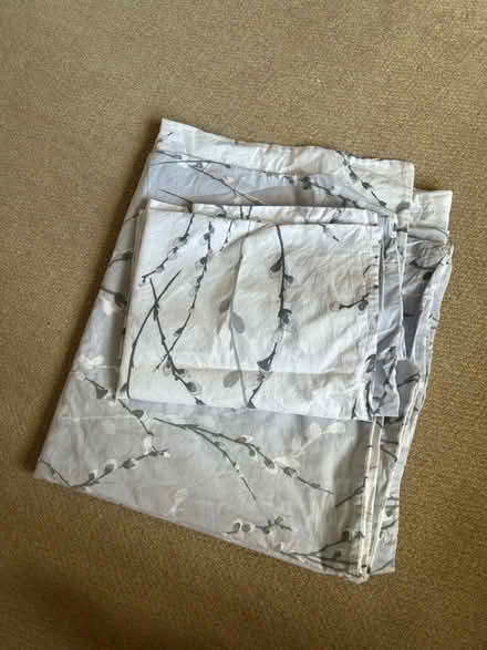 Photo of free Double grey duvet cover (Holbrook, Belper, DE56) #1