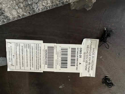 Photo of free Brown and white table with bench (Uxbridge) #4