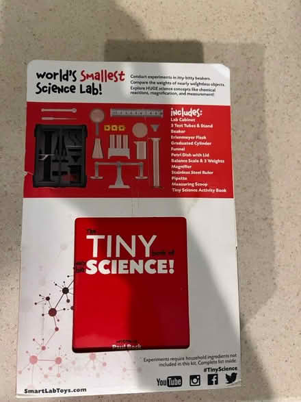 Photo of free unopened tiny science kit for 8+ (Ellicott City 21043) #2