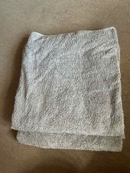 Photo of free 2x grey bath towels (Holbrook, Belper, DE56) #1