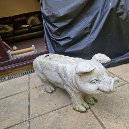 Photo of free Heavy resin pig seat or ornament (Clive Vale TN35) #1