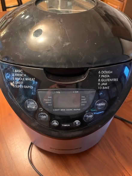 Photo of free Bread machine (Haggerty and 7 mile) #2