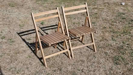 Photo of free Wooden Kitchen Folding Chairs (Edington BA13) #1