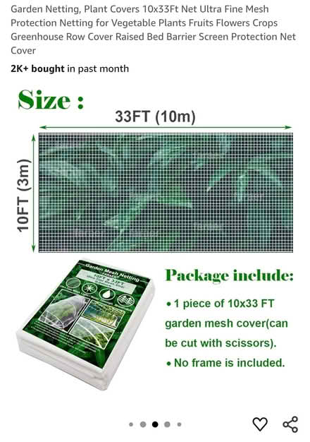Photo of free Garden Mesh Netting (East Watertown, near Filipello) #2