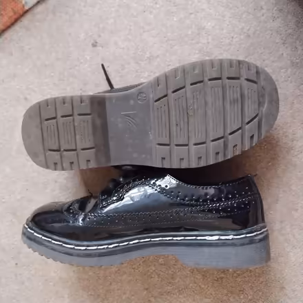 Photo of free Size 4 black patent shoes (Leeds LS8) #2