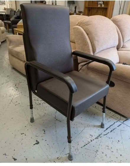 Photo of High backed, padded, adjustable chair with arms (Stainton CA11) #1