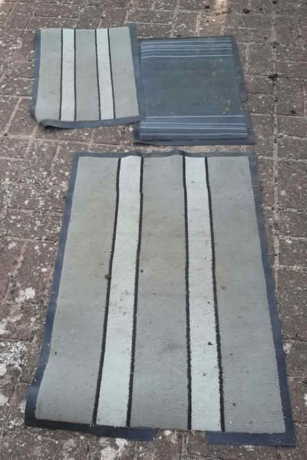 Photo of free Old rubber backed door mats x 3 (Fareham PO13) #1