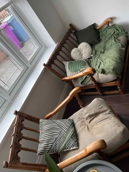 Photo of free Ercol vintage 2 seater settee and chair (Woolton L19) #1
