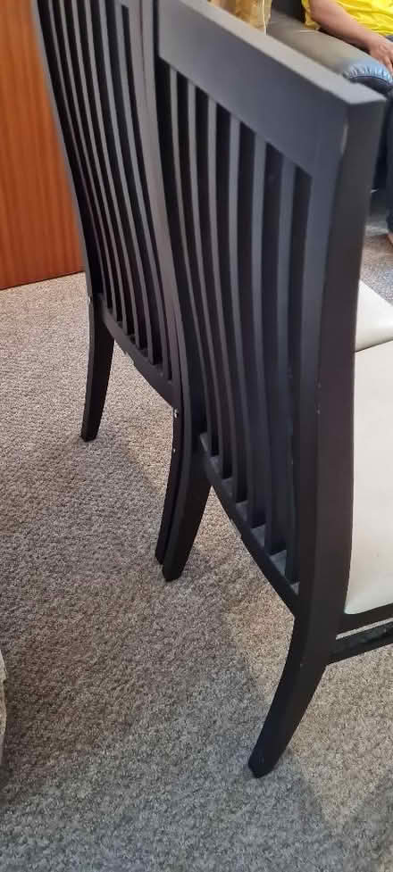 Photo of free 2 solid dinining chairs with cream seating (The Camp AL4) #2
