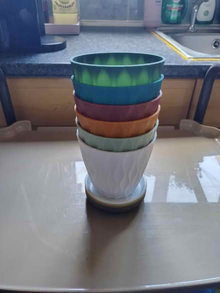 Photo of free Unused pots with saucers and potting compost (Rowner PO13) #1