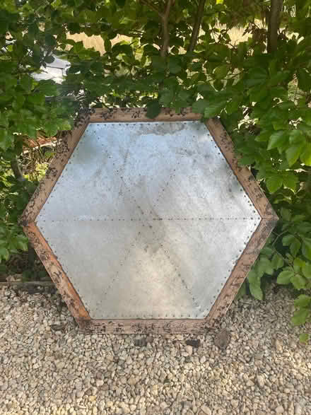 Photo of free Hexagonal table top metal wood (OX44 nuneham) #1