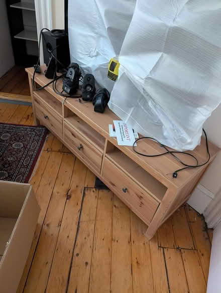 Photo of free Wood TV Stand (Porter Square) #1
