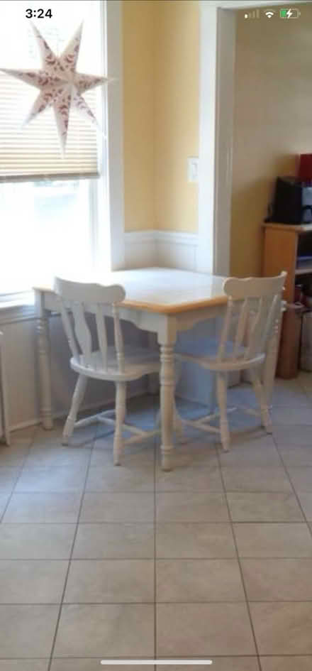 Photo of free Small square tile table (Belmont) #1