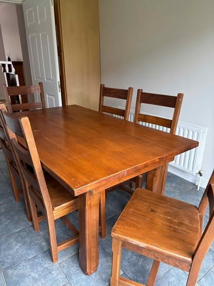 Photo of free Kitchen table and 6 chairs (Limerick) #4