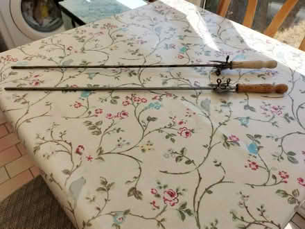 Photo of free 2 Metal/Wood BBQ kebab Sticks (Waterlooville PO7) #1