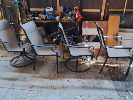 Photo of free Patio dining table and 6 chairs (Birchmount & St Clair) #2