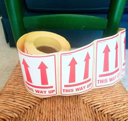 Photo of free Roll of 'This Way Up' Labels (Surrey Heath GU24) #1
