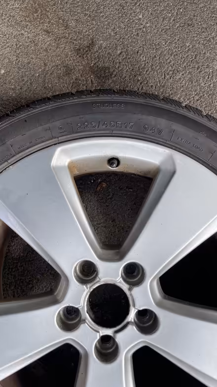 Photo of free Audi A3 Winter Tyres (rims included) (Bridge of Allan FK9) #2