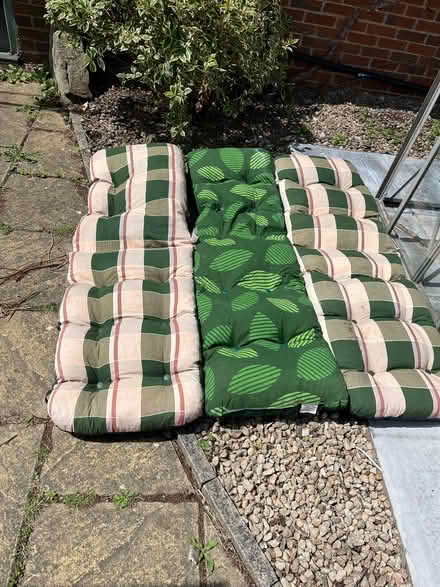 Photo of free 3 garden lounger cushions (Wallasey CH45) #1