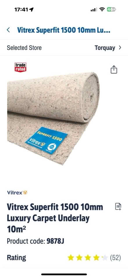 Photo of free Carpet underlay (Torquay TQ2) #3