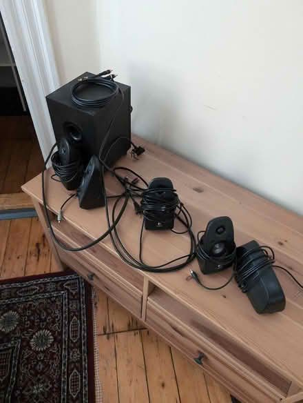 Photo of free Surround Sound Speakers (Porter Square) #1