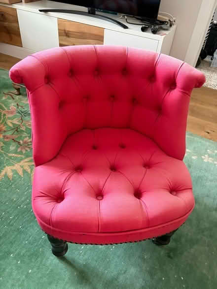Photo of free Red bedroom or sitting room chair (Chiswick W4) #1