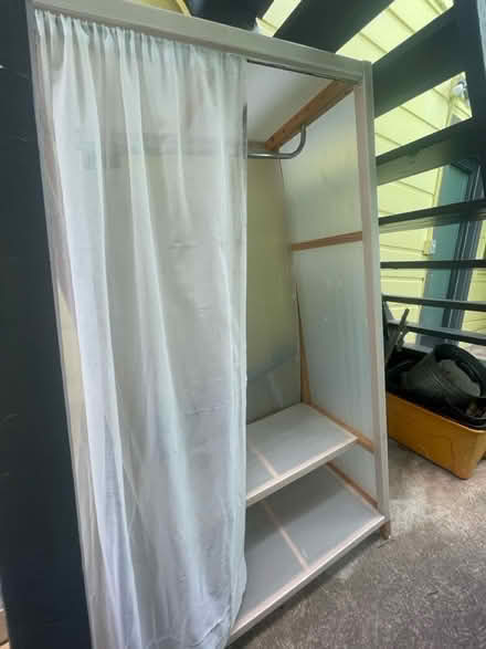 Photo of free IKEA Armoire with curtain closure (203 Bennington St) #2