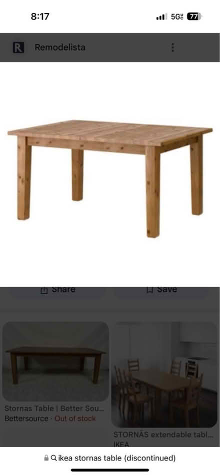 Photo of free IKEA Kaustby dining table (Rego Park) #1