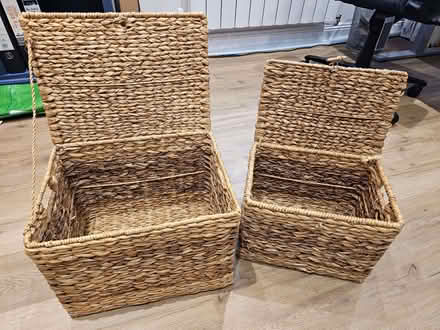 Photo of free 2 x wicker baskets (Bengeo SG14) #1