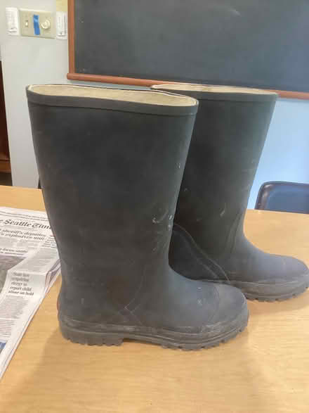 Photo of free Adult rubber boots (Northwest Seattle, phinney) #1