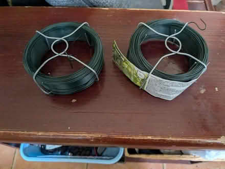 Photo of free 2 X reels green garden wire (Chapmanslade BA13) #1