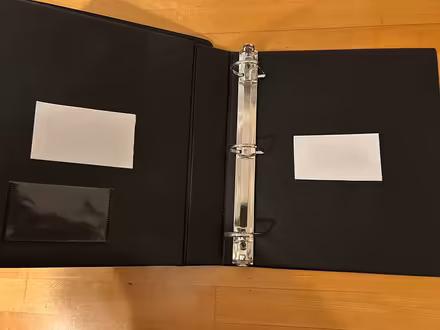 Photo of free 5 Binders 3-ring 2” w inside pocket (San Carlos-El Camino near Hull) #1
