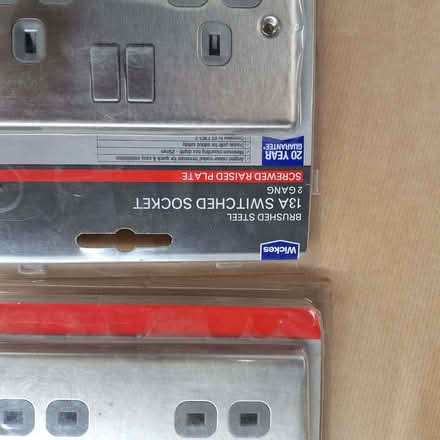 Photo of free Socket and switch fronts brushed steel (unopened) (Liss Forest GU33) #3