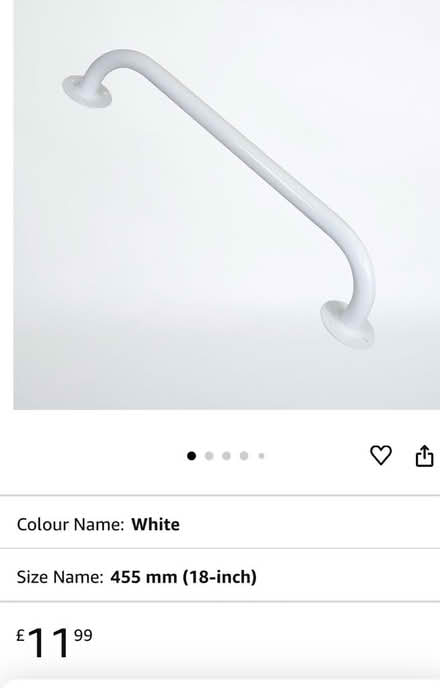 Photo of free 3ft white grab rail (Threlkeld CA12) #1